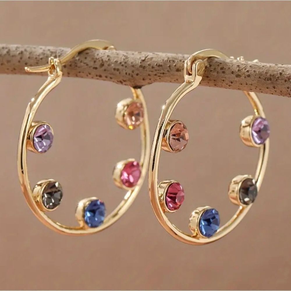 14K Gold Plated Hoop Earrings